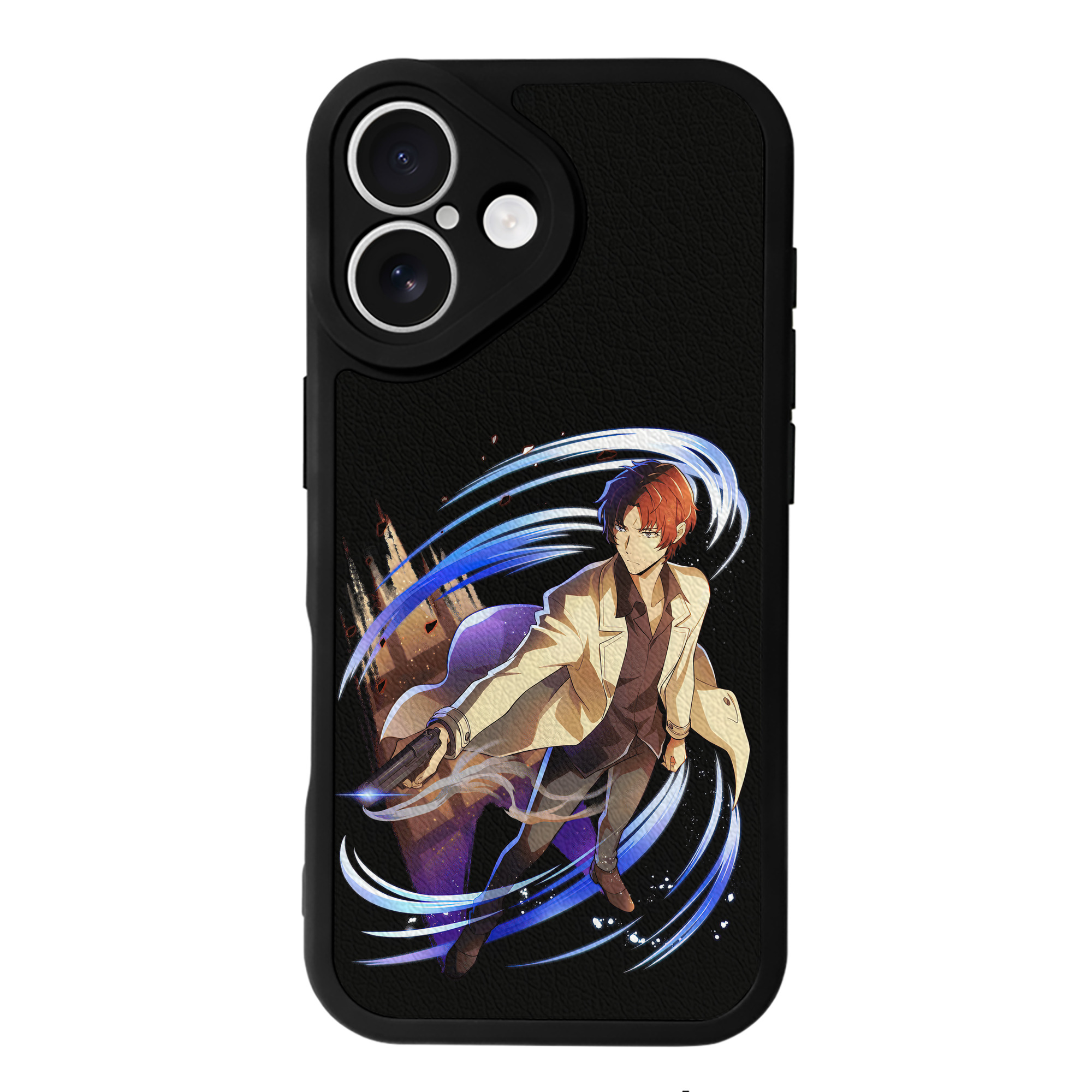 （画像用） 文豪ストレイドッグス Bungo Stray Dogs 【iPhone 16シリーズ対応】シリコンスマホケース（レザー調） 材質：シリコン